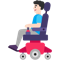 Man in Motorized Wheelchair- Light Skin Tone emoji on Microsoft